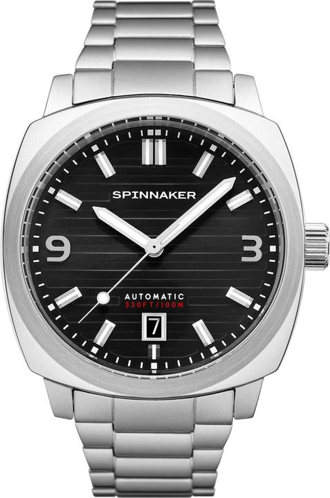 Image du produit Spinnaker SP-5073-33 Hull Riviera Noire Automatique Mens Watch 43mm 10ATM (Montre analogique, 43 mm)