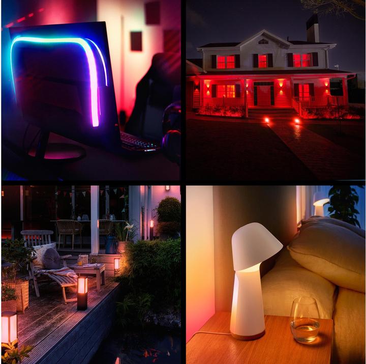 Actual product image Philips Hue Essential White & Color Ambiance (E27, 806 lm, 3x)