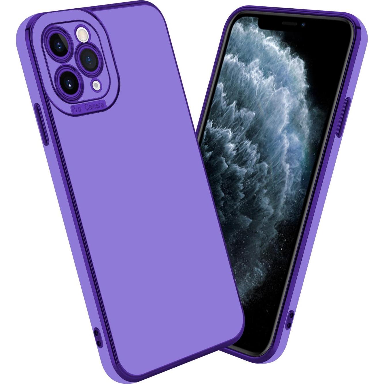 Cadorabo TPU Hülle mit Kameraschutz für Apple iPhone 11 PRO (Apple iPhone 11 Pro), Smartphone Hülle, Violett