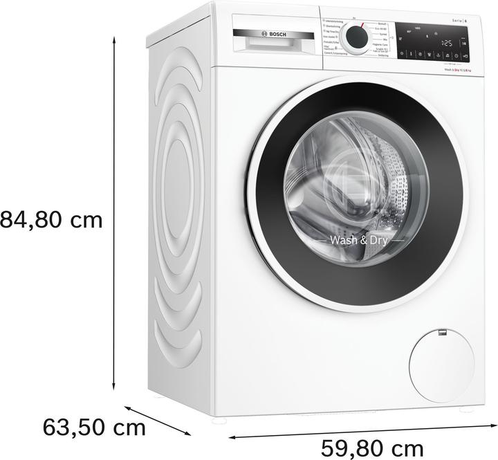 Produktbild No Name Bosch GmbH | Waschmaschine mit Trockner | WNG2540LSN | Energieeffizienzklasse D | Frontlader | Wasch (10.50 kg)