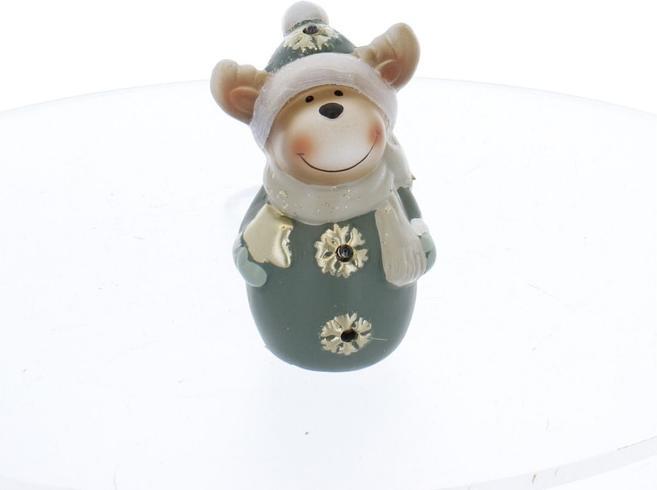 MICA Living LED Rentier mit Stern - ca. 8,2 x 7,3 x 13,5 cm