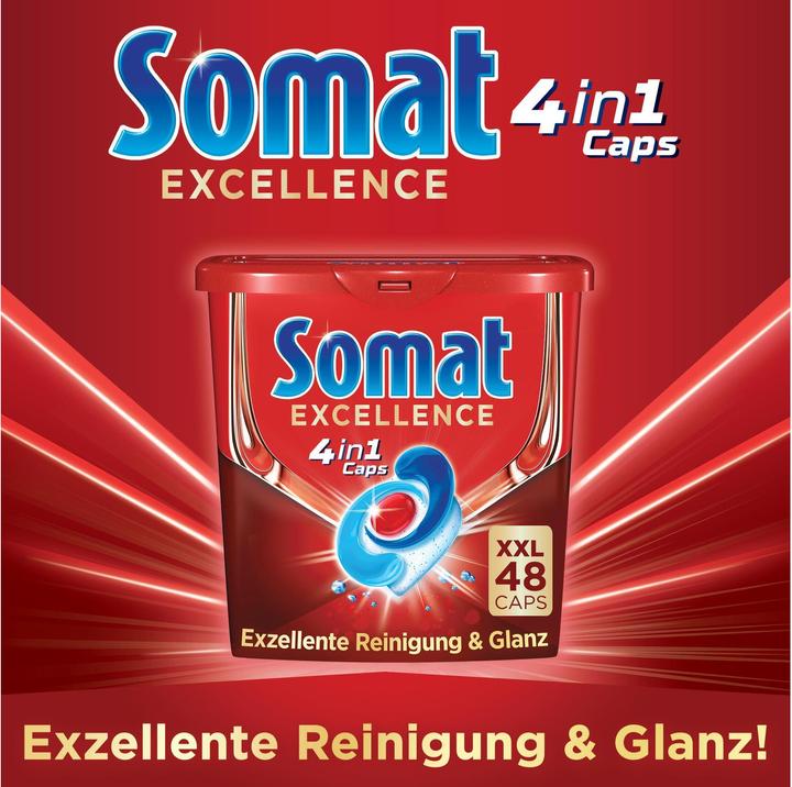 Actual product image Somat Excellence 4in1 (Caps, Tabs, 48 Washing cycles)