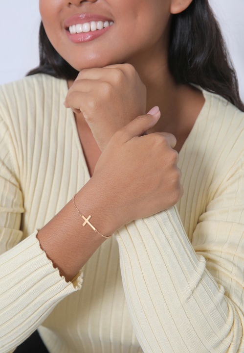 Produktbild Elli Kreuz (18 cm, 925 Sterling Silber Rosegold)