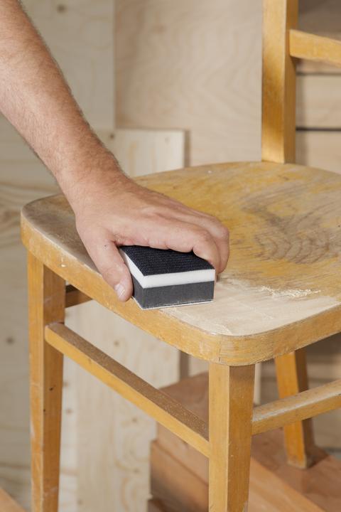 Actual product image wolfcraft wolfcraft 1 hand sander set 4 pcs. with velcro thread (P60)