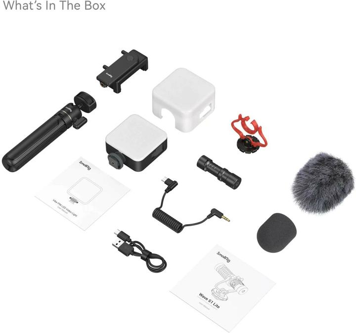 Actual product image SmallRig Tripod Smartphone Vlog Kit VK-50 (Plastic, Metal)