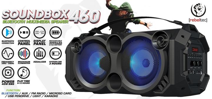 Actual product image Rebeltec SoundBox 460 Bluetooth garsiakalbis (8 h)