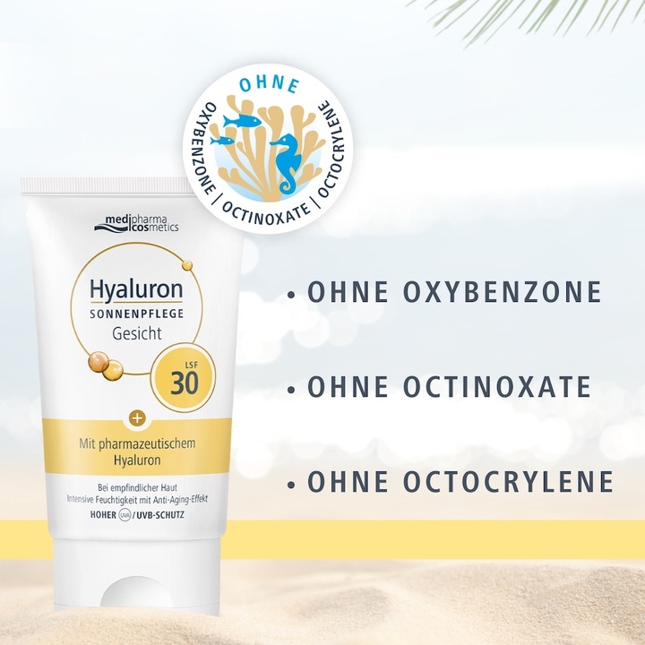 Produktbild Dr. Theiss Hyaluron Sonnenpflege Gesicht LSF 30, 50 ml CRE (Sonnencreme Gesicht, SPF 30, 50 ml)