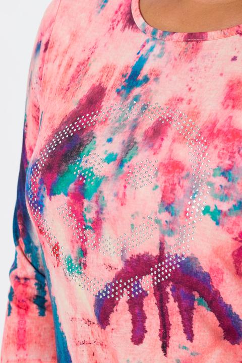 Produktbild Angel of Style T-Shirt, Straight Fit, Smiley, Batik-Muster (44)