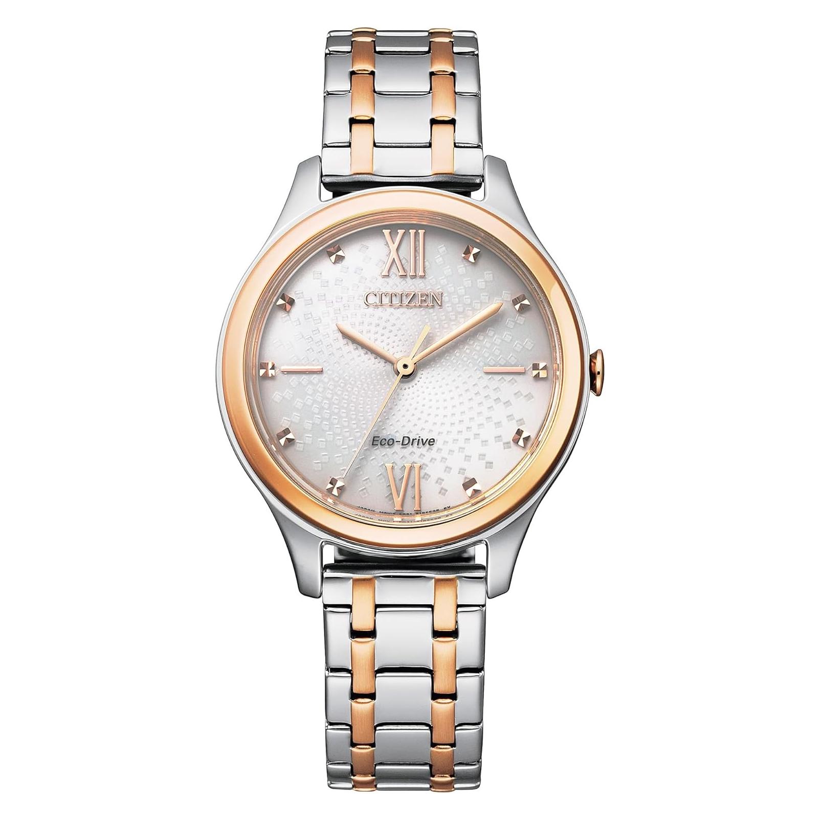 Citizen, Horloge, EM0506-77A Eco Drive Dames 30mm 5ATM, Zilver, (Analoog Horloge, 30 mm)