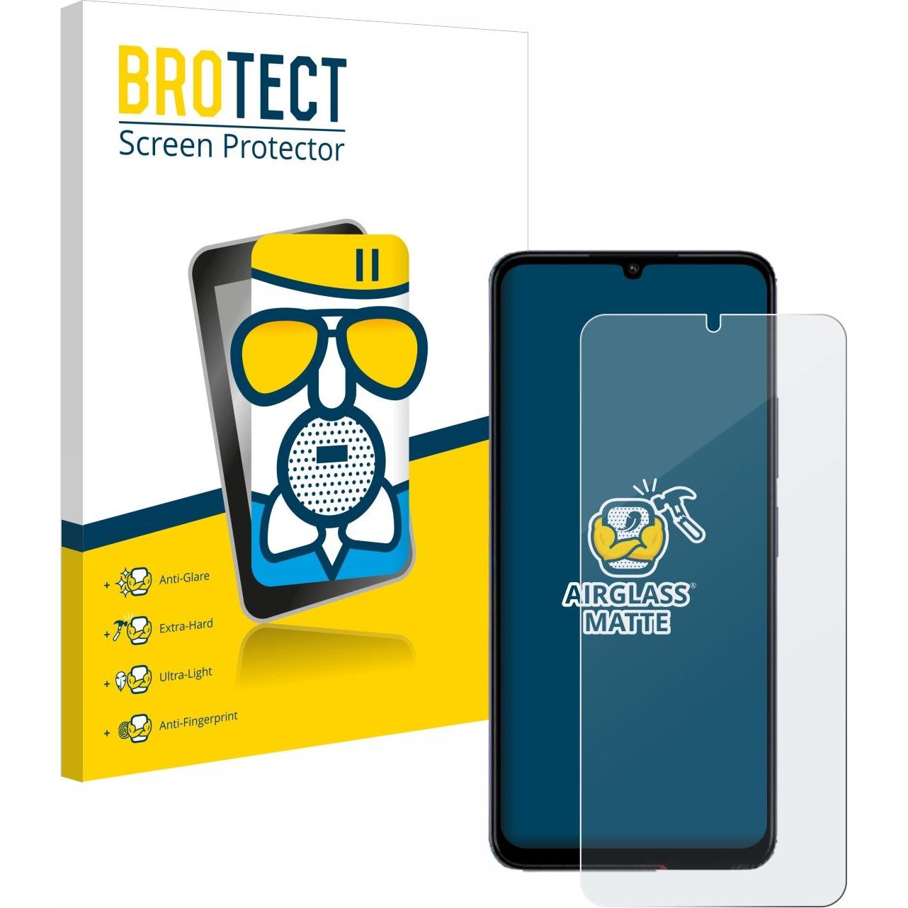 BROTECT AirGlass Panzerglasfolie Matt (1 Stück, Xiaomi Poco C65), Smartphone Schutzfolie, Grau