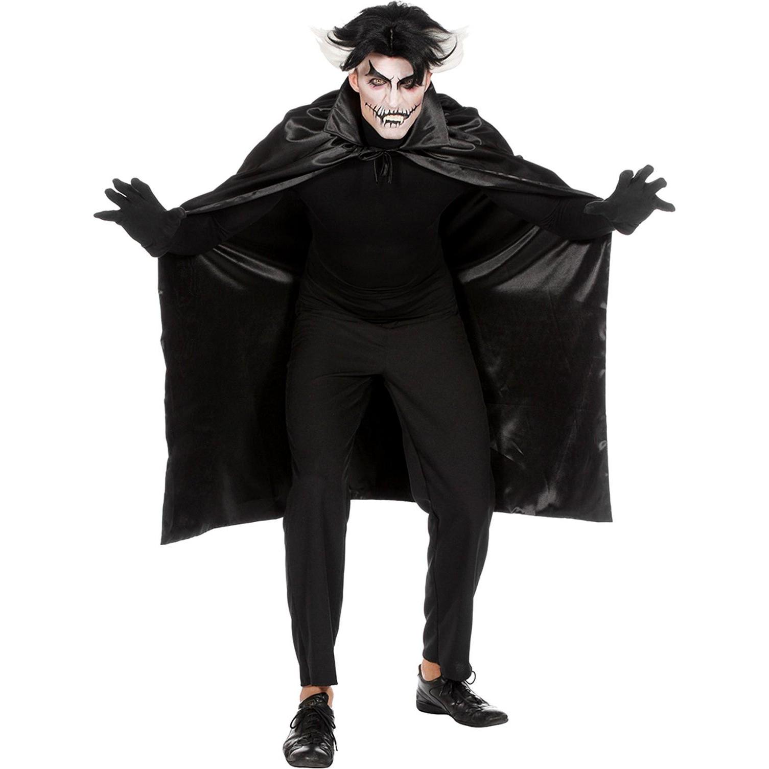 Metamorph Schwarzes Vampircape für Erwachsene (One Size)