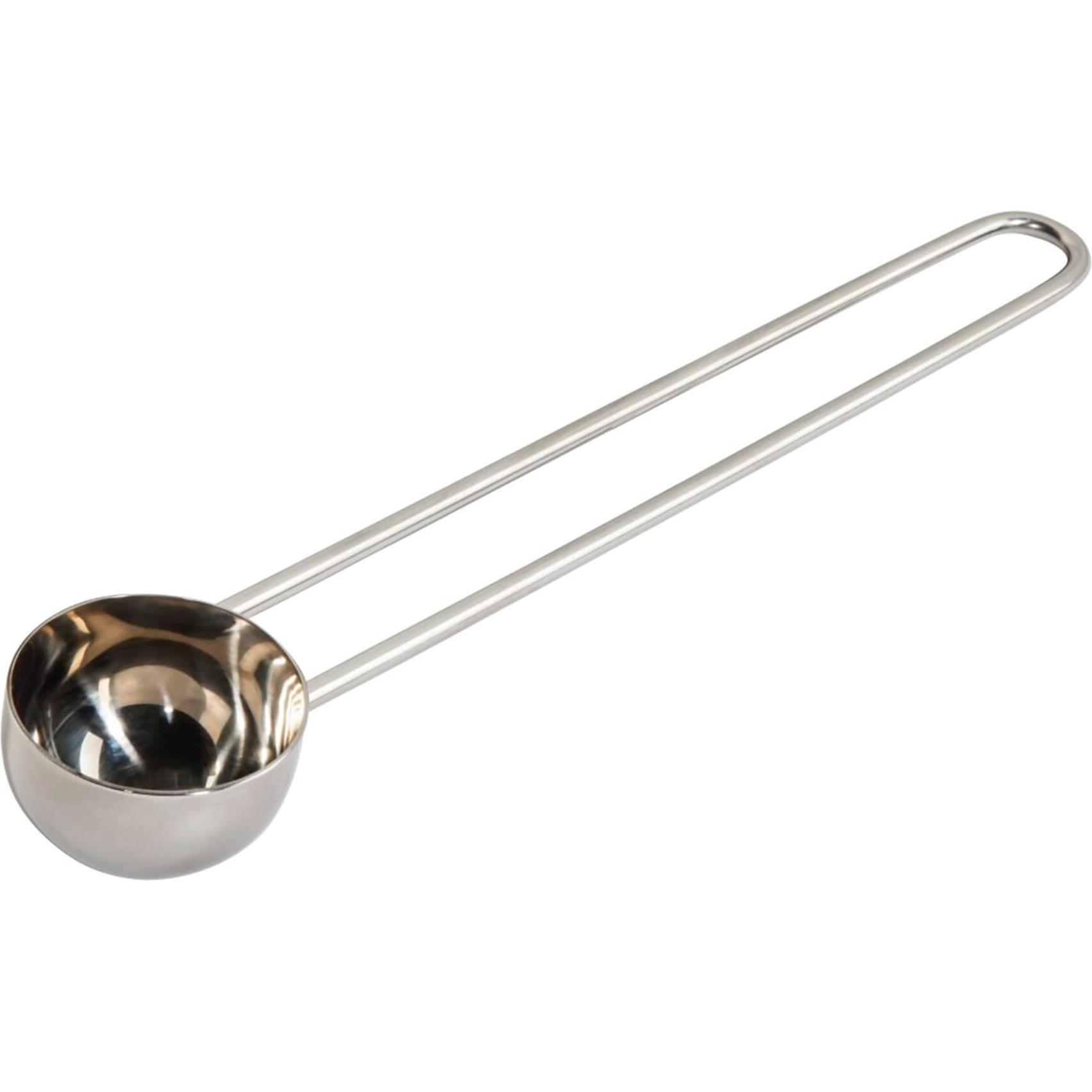 Xavax Dosierlöffel Kaffeemasslöffel aus Edelstahl, 16,8 cm, Messbecher, Silber