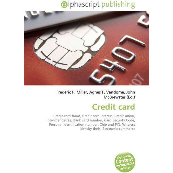 Credit card, Fachbücher von Agnes F. Vandome, Frederic P. Miller, John McBrewster