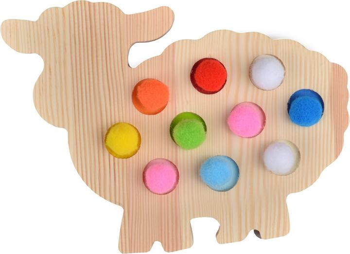 Produktbild Intellectiki Steckspiel Baby-Lamm mit Filz