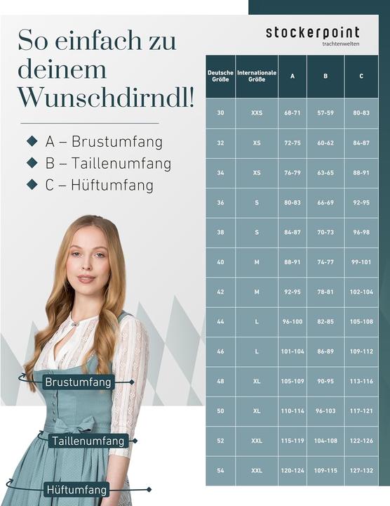 Image du produit Stockerpoint Dirndl Bojana, petrol, 36 (36)