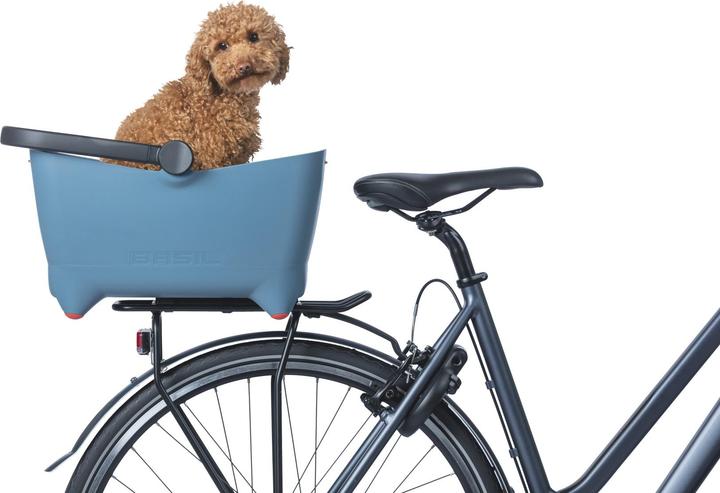 Produktbild Basil BUDDY MIK 2.0, Hundefahrradkorb, faded denim (32 l)