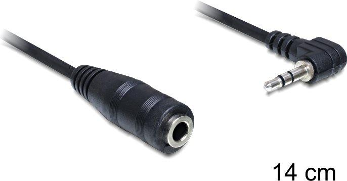 Delock 2.5 mm auf 3.5 mm (0.14 m, 2.5mm Klinkenkabel, AUX Kabel)
