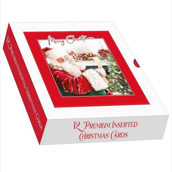 UK Greetings Weihnachtskarte Für Oma – Mit Rotem Rotkehlchen & Holografischem Design