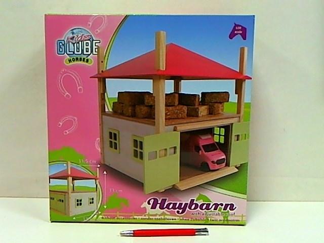 Immagine prodotto Kids Globe Farming Fienile in legno con deposito 1:32 - Rosa