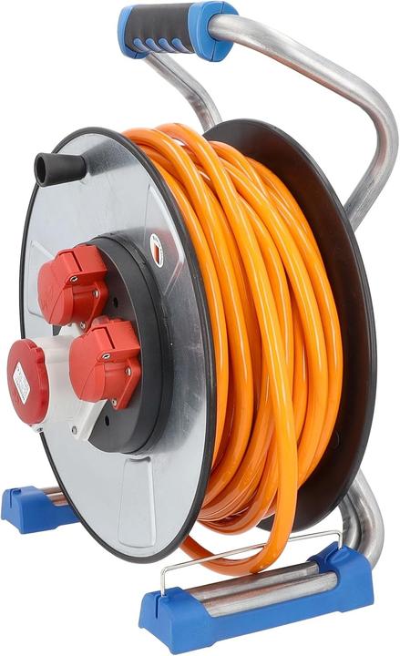 Produktbild As - Schwabe CEE Metallkabeltrommel mit Schutzisolierung (25 m, 2.50 mm²)