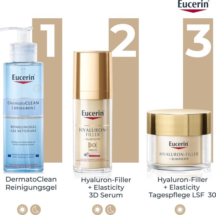 Immagine prodotto Eucerin HYALURON-FILLER + ELASTICITY Trattamento da giorno SPF 15 (50 ml, Crema da giorno, SPF 15)