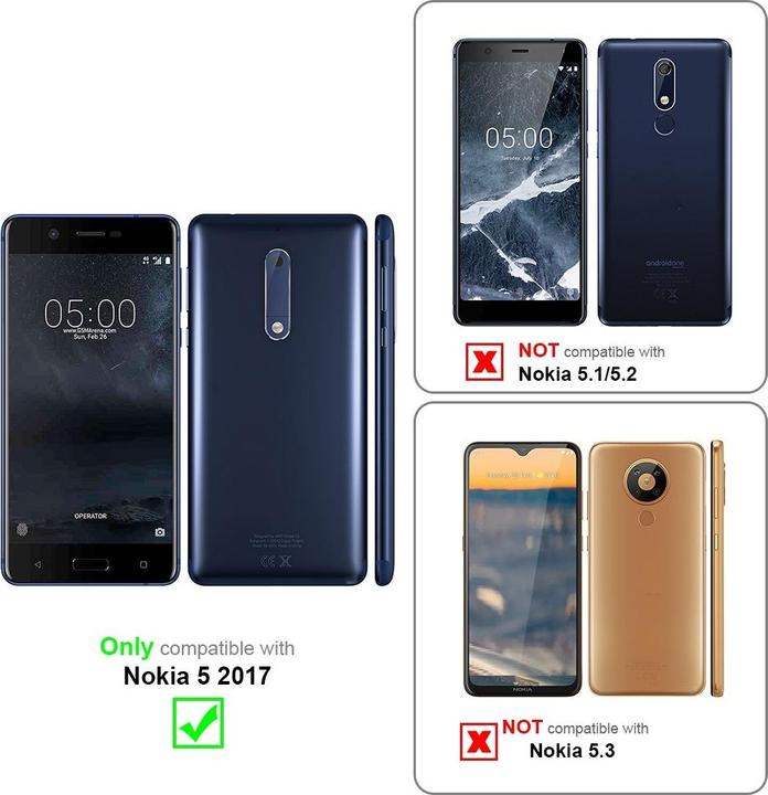 Produktbild Cadorabo Handykette für Nokia 5 2017 Necklace Hülle mit verstellbarem Kordelband