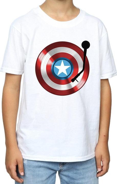 Immagine prodotto Captain America Turntable Maglietta Ragazzi (128)