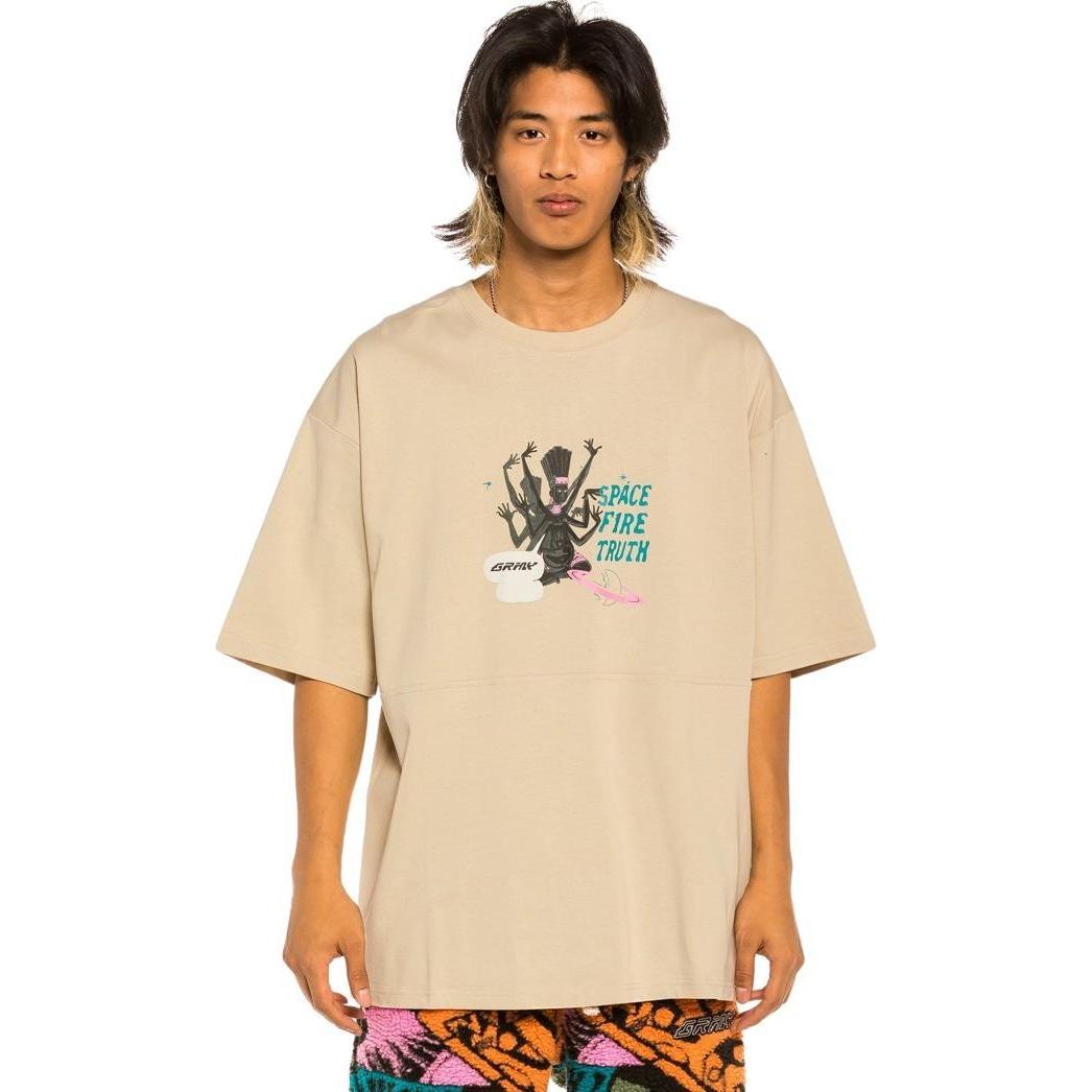 Grimey, Herren, Shirt, t-hirt, Beige, (S)