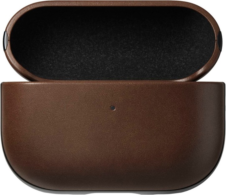 Actual product image Nomad Modern Leather Case Airpods Pro 2 Brown (Headphone sleeve)
