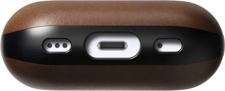 Actual product image Nomad Modern Leather Case Airpods Pro 2 Brown (Headphone sleeve)