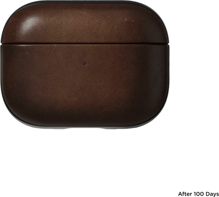 Actual product image Nomad Modern Leather Case Airpods Pro 2 Brown (Headphone sleeve)