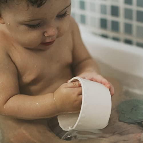 Actual product image Activity Board Baby Stacking Cup Toy, Fun Educational Stacking Cup Silicone Soft and Teething