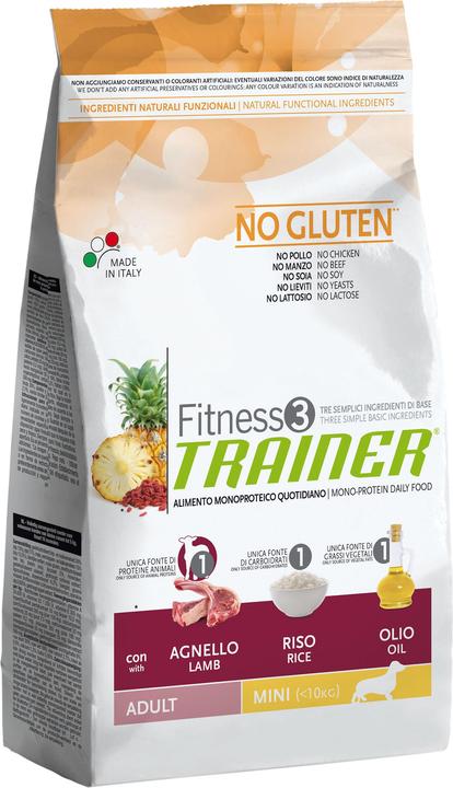 Immagine prodotto Natural Trainer FITNESS 3 Adult Mini Agnello e Riso (Adulto, 1 pz., 7500 g)