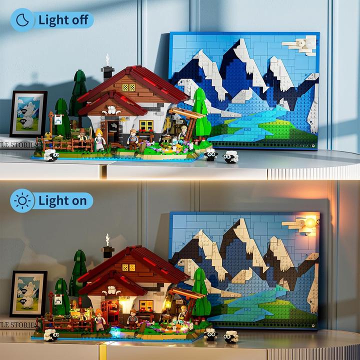 Actual product image Lumibricks Schäferhütte in den Alpen