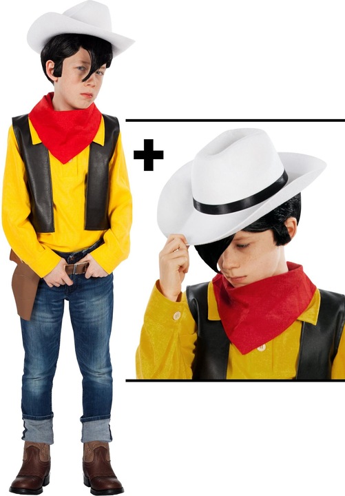 Produktbild Maskworld Lucky Luke Kostüm für Kinder mit Hut (146, 152)
