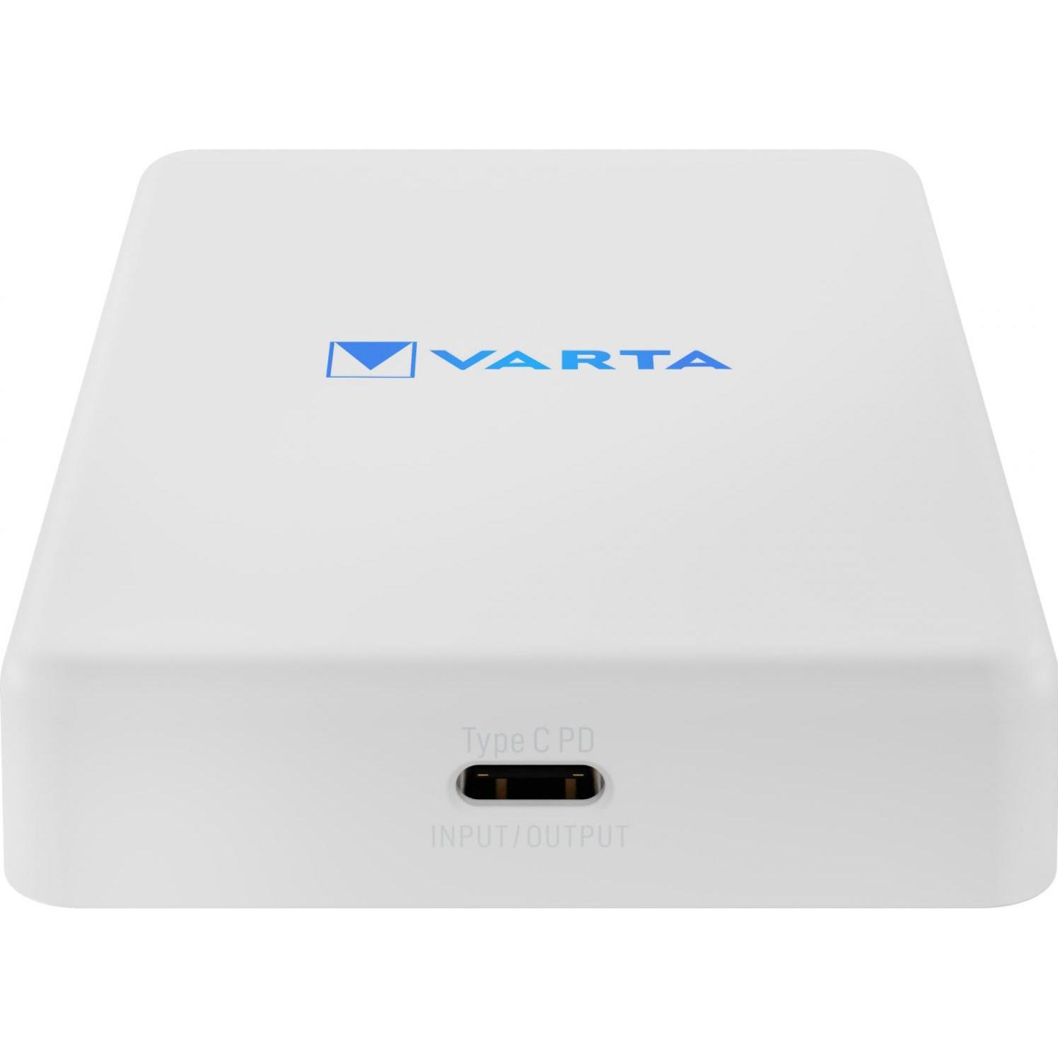 Thumbnail - Varta Mag Pro Wireless PB 5000 mAh (5000 mAh, 12 W, 18.50 Wh), Powerbank, Weiss