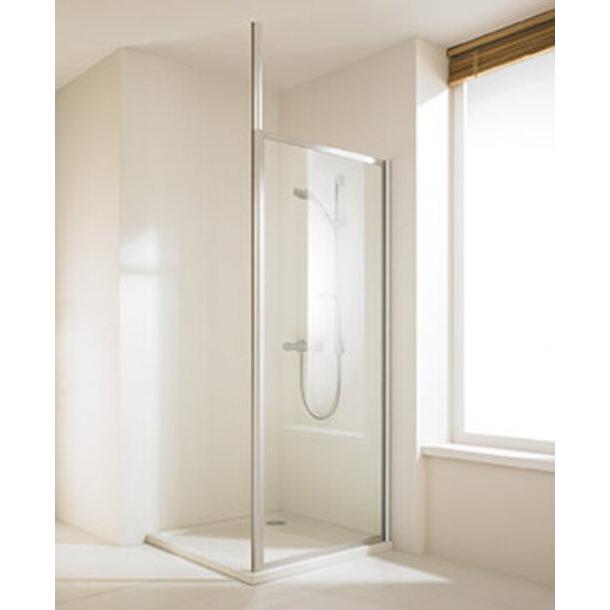 Hüppe, Duschkabine + Duschwand, Alpha 2 Seitenwand, alleinstehend, Walk-In, 700x1900mm, vollgerahmt (212 cm, 84 cm, 8 cm...