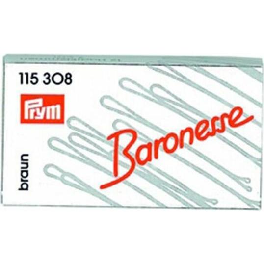 Baronesse Braun Haarklammer + Haarclips, Klemmen 120Er Box 4Cm Ba (12 Stk.)