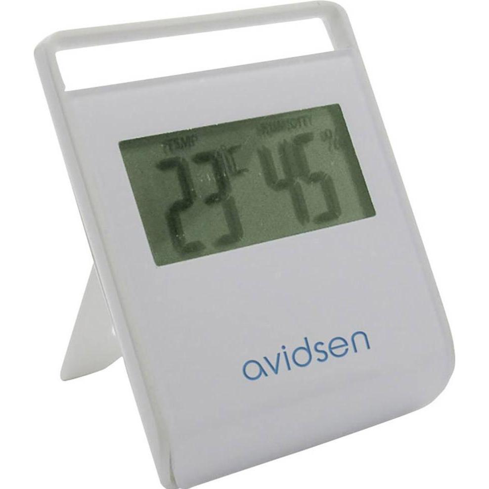 Avidsen 107240, Termometro + Igrometro, Bianco