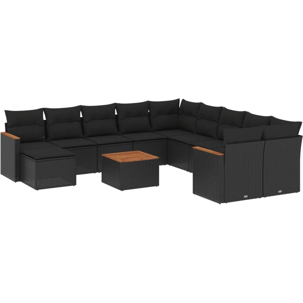VidaXL, Gartenlounge, 10-tlg. Garten-Lounge-Set mit Kissen