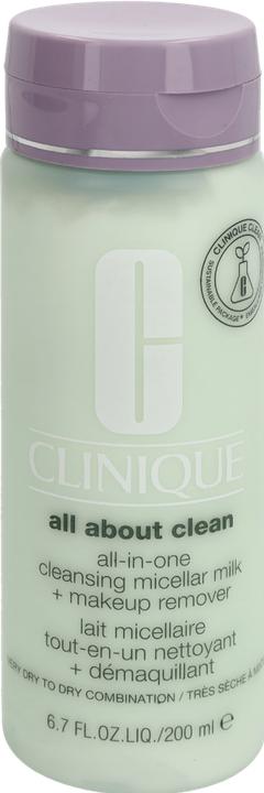 Image du produit Clinique Lait micellaire nettoyant tout-en-un (Lait nettoyant, 200 ml)