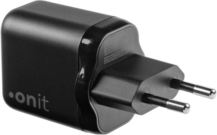 Produktbild Onit USB-Wandladegerät Dual 2C 35 W GaN Schwarz (35 W, 2 Ports)