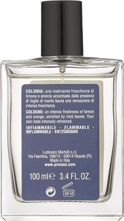 Actual product image Proraso Azur Lime (Eau de cologne, 100 ml)