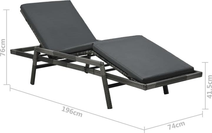 Immagine prodotto vidaXL Gartenliege (196 cm)