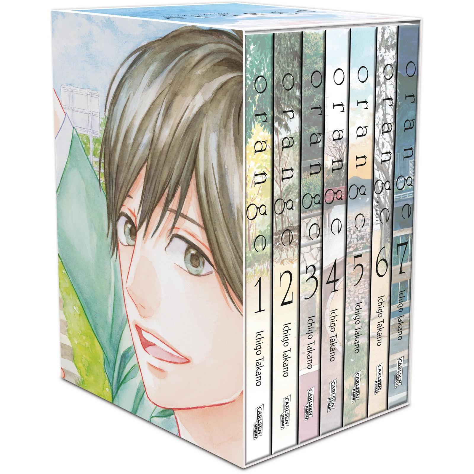 Orange, Bände 1-7 im Sammelschuber mit Extras, Belletristik von Ichigo Takano, Lasse Christian Christiansen