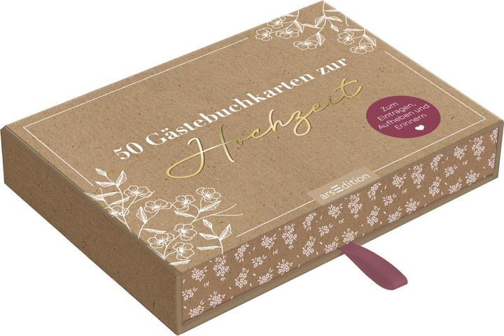 Actual product image 50 Guestbook Cards for Wedding (50 pcs.)