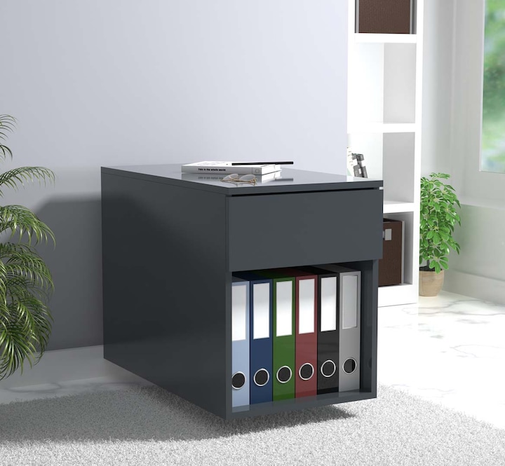 Image du produit VCM Caisson roulant Caisson d'appoint Caisson de bureau Roulettes Dasola 1 tiroir (39 x 70 x 55 cm)