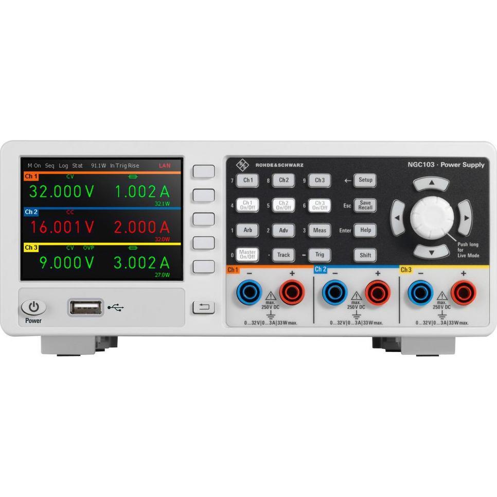 Rohde & Schwarz R&SNGC103-G Labornetzgerät, einstellbar 32 V (max.) 3 A (max.), Labornetzgerät