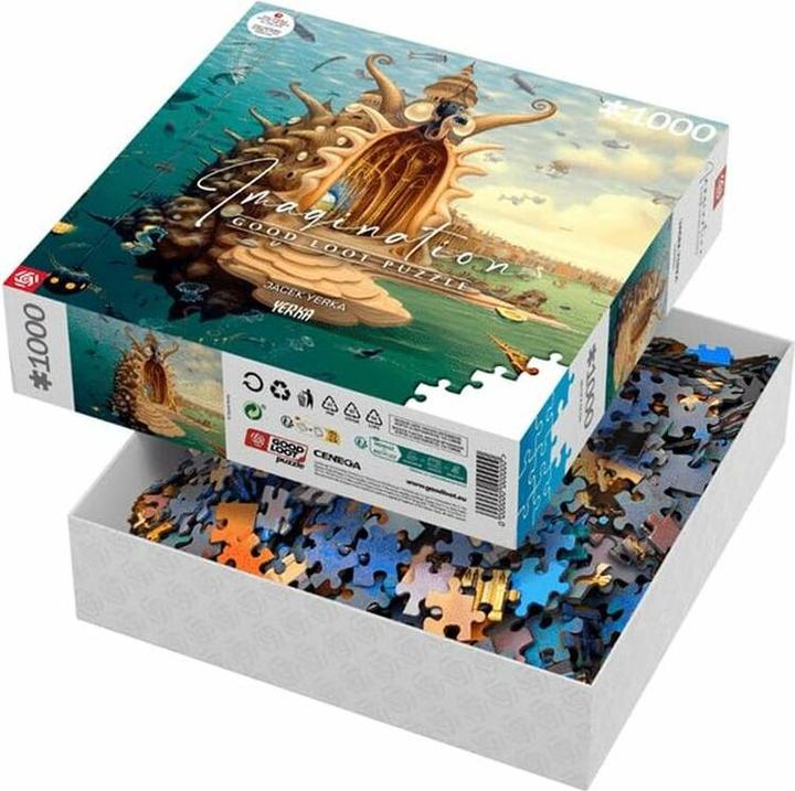 Actual product image Good Loot Puzzle 1000 Imagination Jacek Yerka Port / Harbour (1000 pieces)