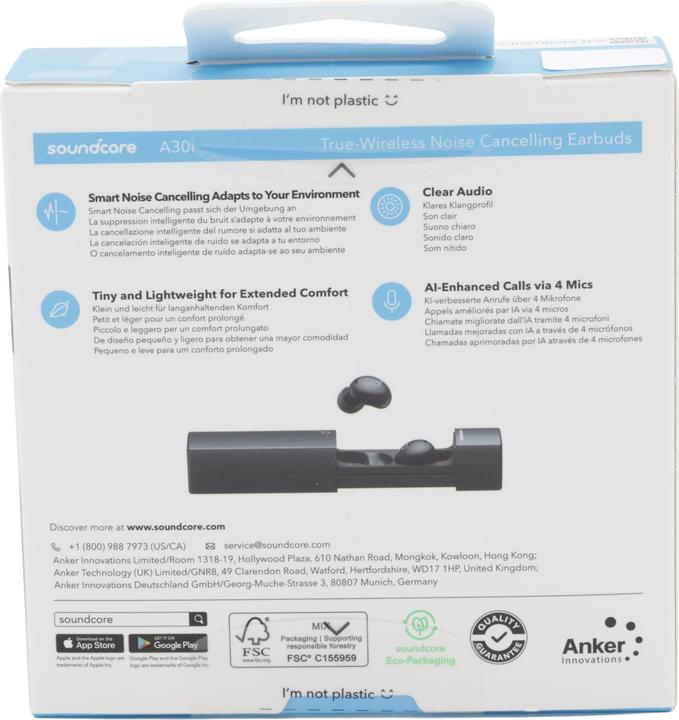 Image du produit soundcore A30i noir (7 h, Filaire, Sans fil)